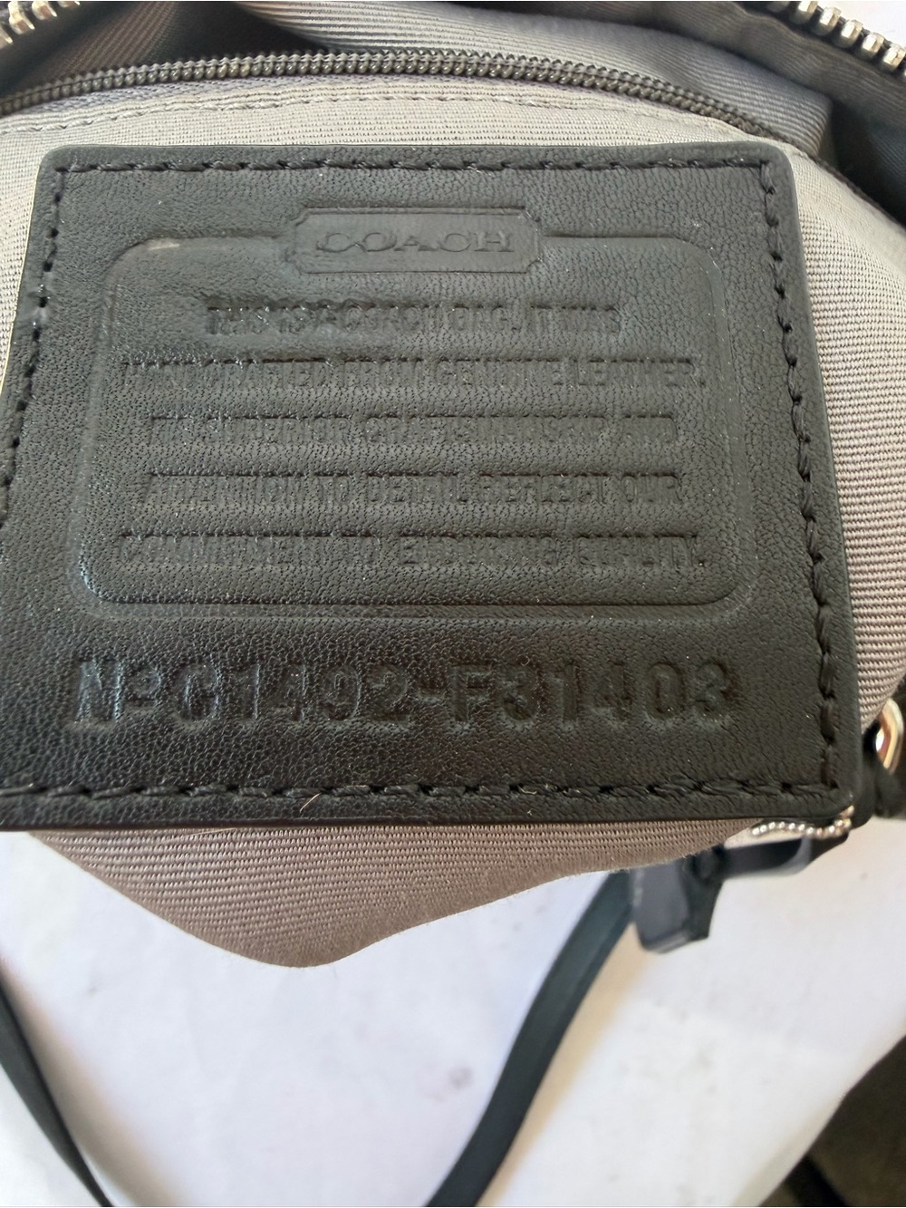 Coach Peyton Leather Nancy Satchel Crossbody Black Bag F31403 - Picture 8 of 9